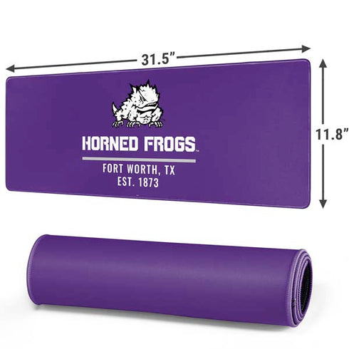 Texas Christian University Horned Frogs Fort Worth Gaming Mouse Pad